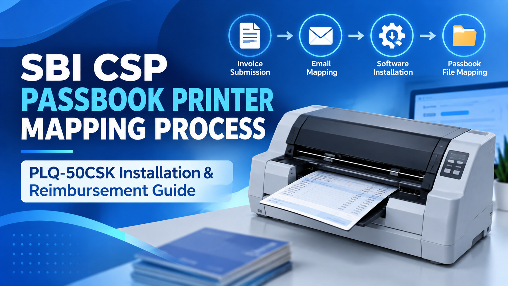 SBI CSP Passbook Printer Mapping Process – PLQ-50CSK Installation & Reimbursement Guide