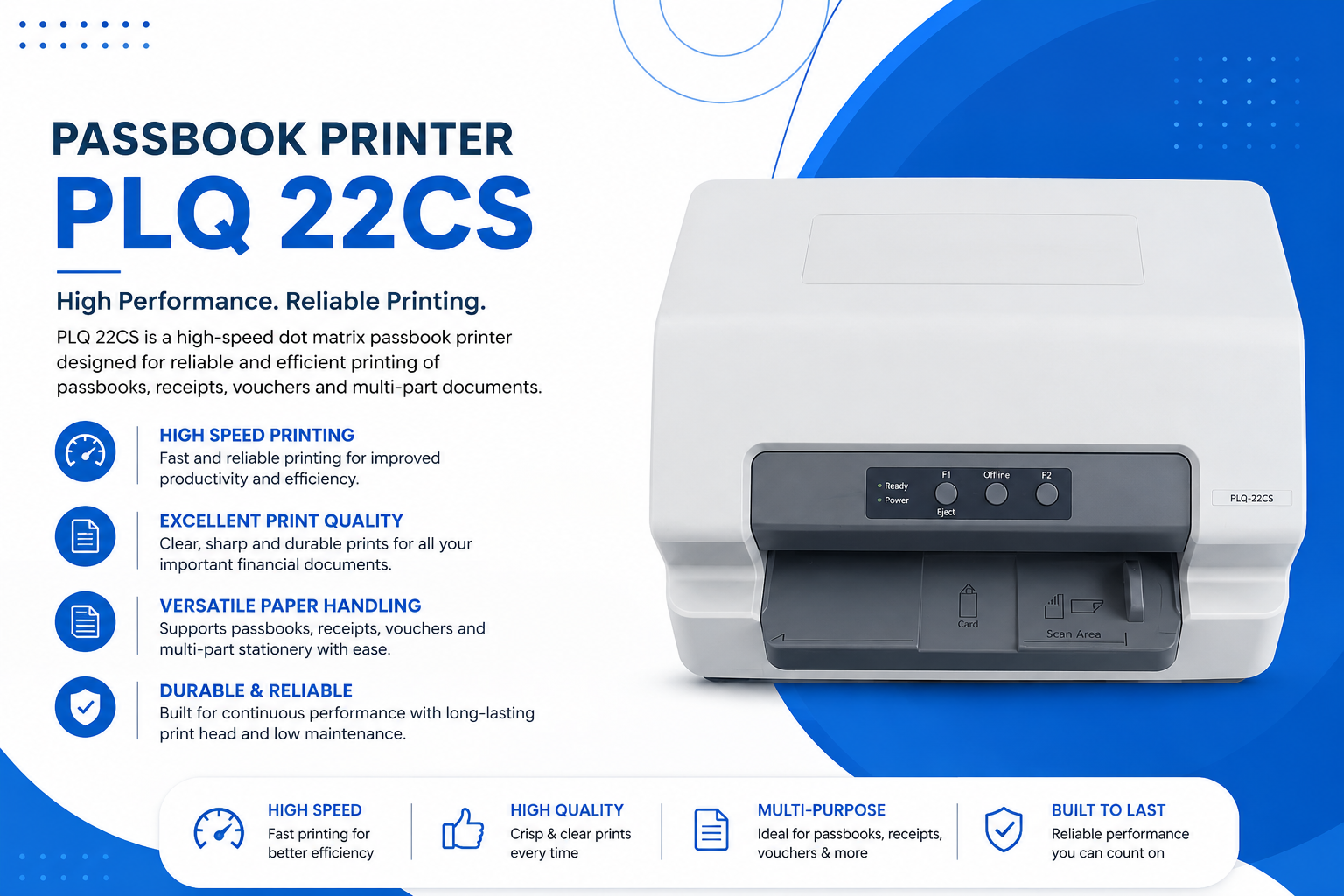 PASSBOOK PRINTER PLQ22CS (SBI)