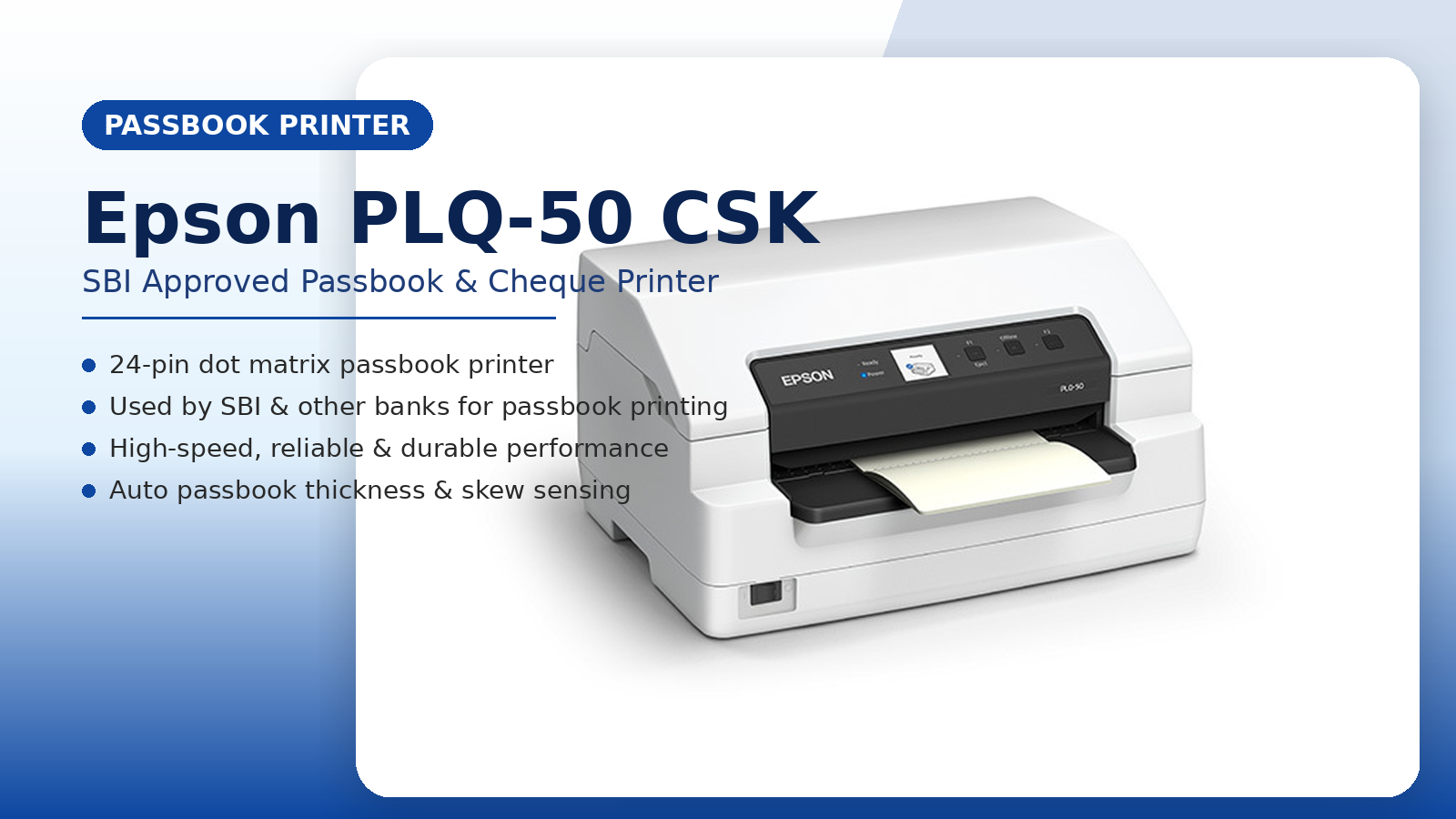 EPSON PRINTER DRIVER PLQ50CSK
