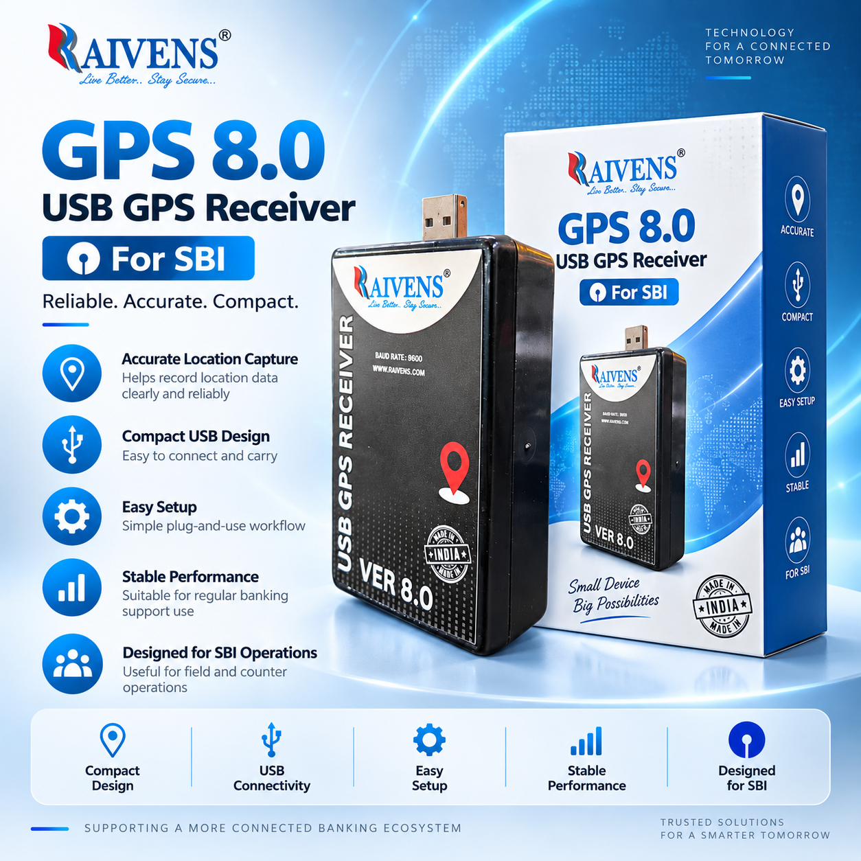 Raivens GPS 8.0 For State Bank Of India