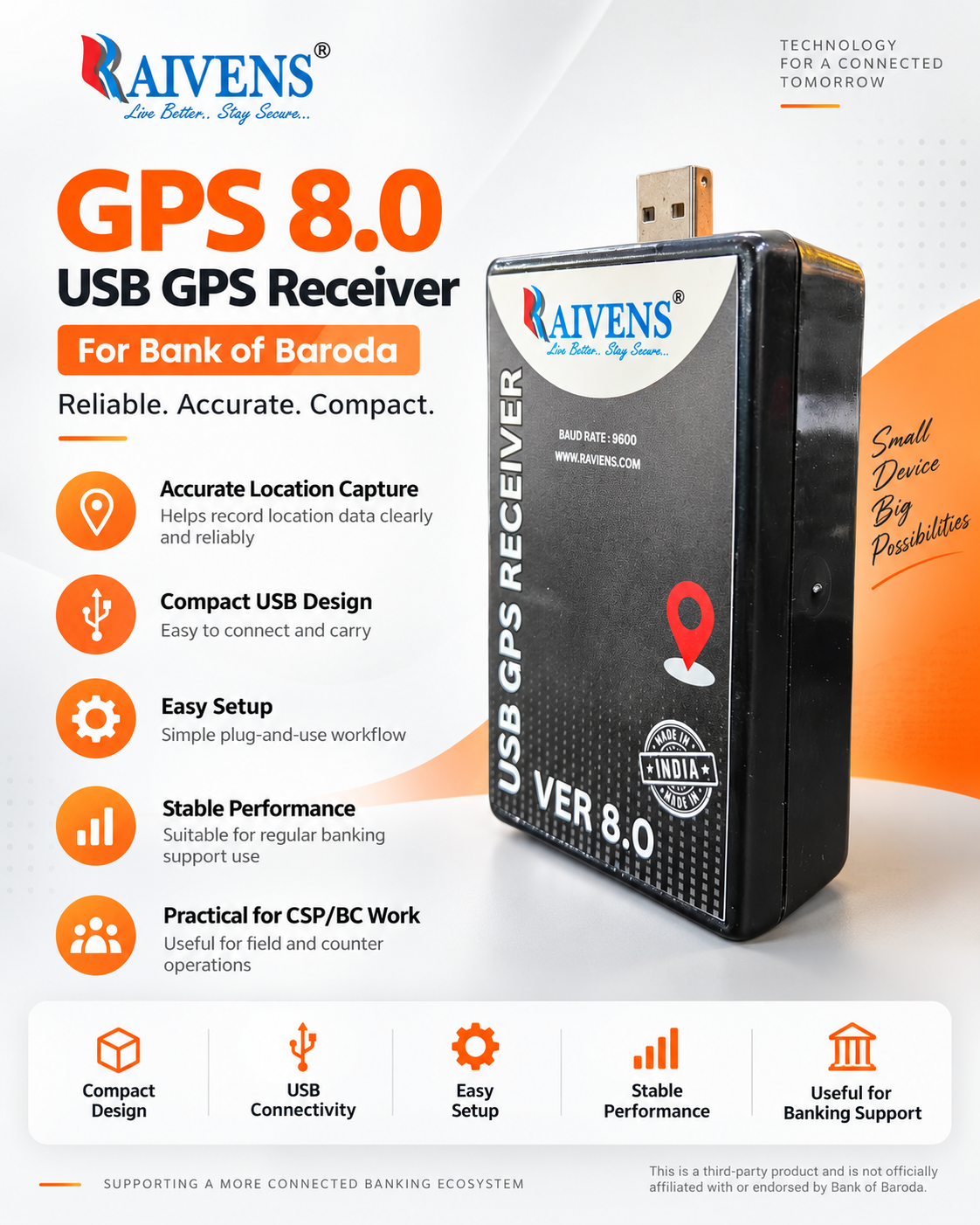 Raivens GPS 8.0 For Bank of Baroda